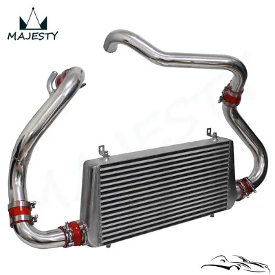 Front Mount Turbo Intercooler Kit For Nissan 240SX 180SX S13 CA18DET 89-94 Red • $341.21