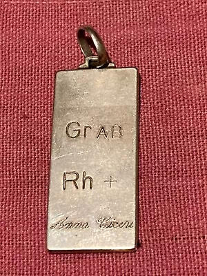 RARE VINTAGE SILVER INGOT: Gr Rh  - Sterling Silver - 925 _ Special !!! • $194.99