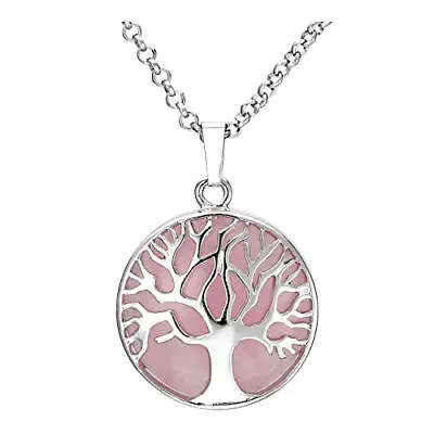 Rose Quartz Necklace Tree Of Life Necklace Reiki Healing Necklace • £5.49