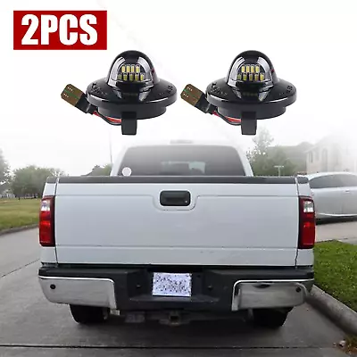 2×LED License Plate Light Rear Bumper Tag Assembly Lamp For Ford F150 F250 F350 • $9.98