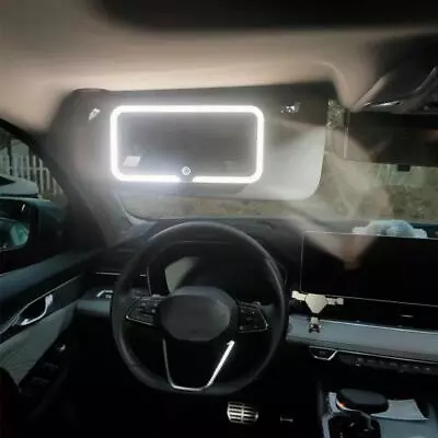 3-LED Car Sun Visor Vanity Mirror Rechargeable Makeup Mirror Access • £9.43