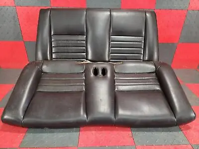 2001-2004 Ford Mustang Convertible GT Rear Leather Seat Complete Black-XW • $449.96