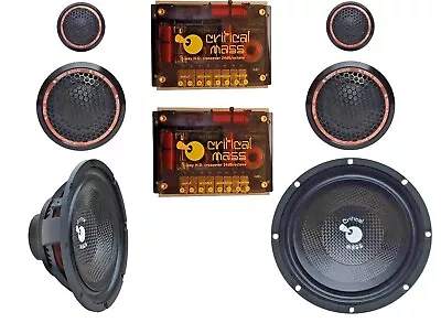 Critical Mass 6.5'' 3 Way Components Audio Speakers Jl Focal Morel Hertz Best Us • $1