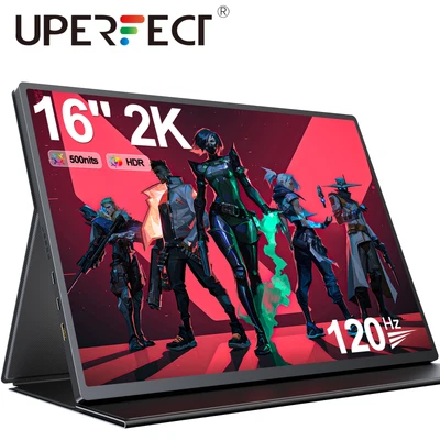 $289.99 • Buy Portable Monitor 16  2K Gaming Monitor For USB C QHD Screen 500Nit Display 120Hz