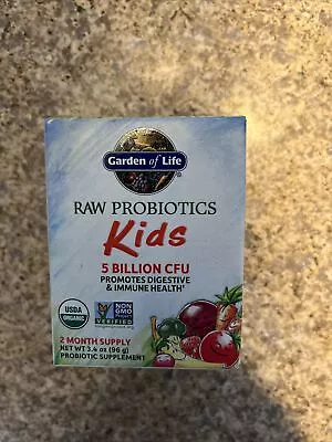 $21.99 • Buy Garden Of Life Raw Probiotics Kids 5 Billion Cfu 3.4 Oz