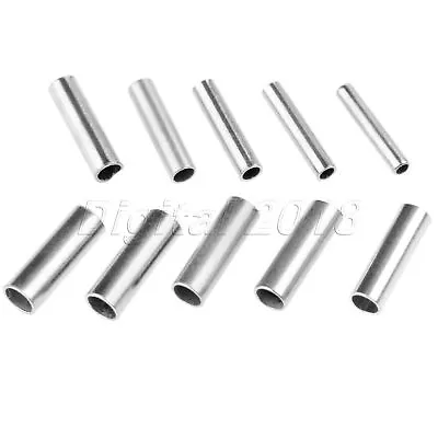 $2.49 • Buy Aluminum Crimp Fishing Line Sleeves Tube Connector 8mm Dia 1.0-2.8mm 100pcs/bag