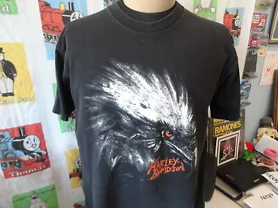 Vintage 90's Harley Davidson Motorcycle Eagle Precision 1995 T Shirt Fits L • $37.99