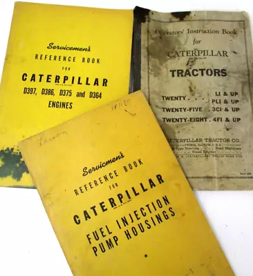 Vtg Caterpillar 1940s Servicemens Reference Book Tractors Fuel Injection Engine • $29.98