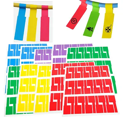 300pcs 10 Sheets Self-adhesive Cable Labels Identification Markers Tags Sticker • £10.74