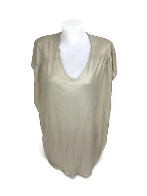 Paul & Joe Made In France Womens Linen Blend Metallic Sleeveless Knit Top Size 2 • $29.71