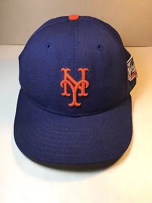 Vintage 2000 World Series New York Mets New Era 5950 Wool Hat Size 7 1/8 Blue • $33