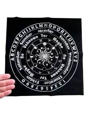 Tarot Divination Cloth Yes No Alphabet Pendulum Spiritual Cloth Sun Moon Ouija • £4.75