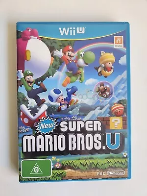 New Super Mario Bros U - Nintendo Wii U Game - AUS PAL - Complete With Manual • $29