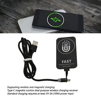 Receiver Type C Thin Wireless Charging Receiver Magnetic Type C Wireless • £9.35