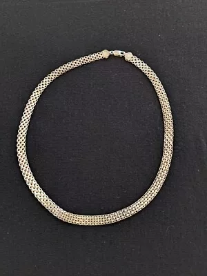 MILOR ITALY 925 STERLING SILVER MESH CHAIN Necklace 20  • $45