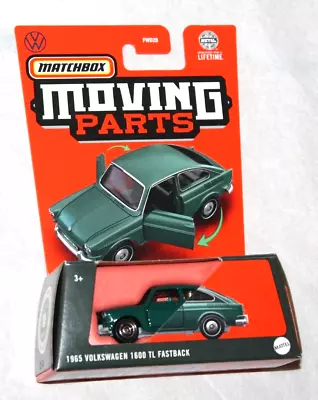 Matchbox Moving Parts Green 1965 VOLKSWAGEN 1600 TL FASTBACK ~ 2024 ~ NIP • $4.98