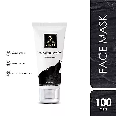 Good Vibes Activated Charcoal Peel Off Mask For Women & Men 100 G • £15.24