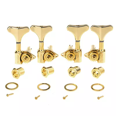 Wilkinson Gold 2R2L 20:1 Machine Head Tuning Peg Tuner Set For Ibanez Style Bass • $45.56