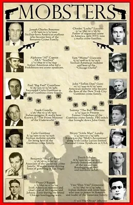 Gangsters Mafia Organized Crime Mobster Mob Gotti Capone 8x10 PHOTO PRINT • $7.98