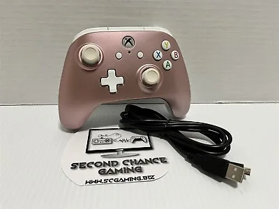 $19.95 • Buy Xbox ONE & PC Power A Rose Gold Wired Controller Tested W/ Cable
