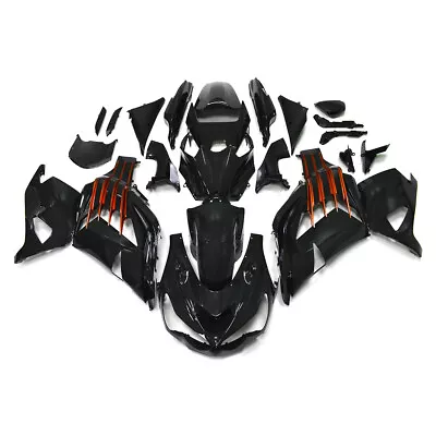 Plastic Fairing For Kawasaki Ninja ZX14R ZX1400 2012-2021 Bodywork Black Orange • $489.97