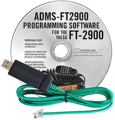 ADMS-2900 Programming Software And USB-29F Cable For The Yaesu FT-2900R • $59.95