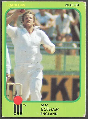 1981-82 SCANLENS [1980 - 1982 TOURS] CRICKET CARD - 56 Ian BOTHAM (ENGLAND) • £6.20