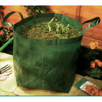 £3.19 • Buy Jumbo Waterproof Garden Waste Refuse Bag Strong Heavy Duty Handles 48x41x48cm*