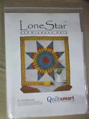 $10.99 • Buy QUILTSMART Printed Interfacing LONE STAR DIAMOND GRID 4x4 Wall Hanging Or Baby