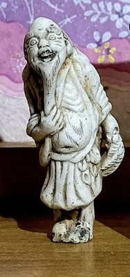 £221.21 • Buy Japanese Real Old NETSUKE Of Very Popular HIRADO Porcelain