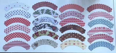 £2.30 • Buy 24 Pack Patterned,Cupcake Cake Case Wrappers,Decoration,Birthday,Christmas