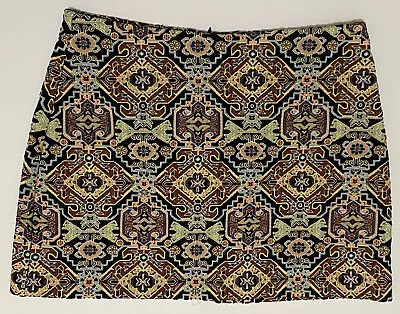 Zara Trafaluc Mini Skirt Ladies Small Tribal Tapestry Aztec Print Back Zip • $19.99