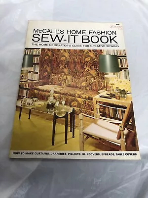 McCall's HOME FASHION SEW-IT BOOK 1965 60s VTG Home Decorator Guide Magazine • $15