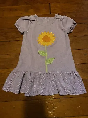 Gymboree Sunflower Smiles Purple Fall Sweater Dress Toddler Girl Size 2T • $13.99