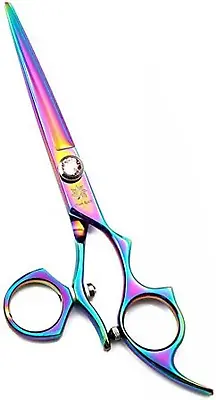 5.5 Inch Rainbow Salon Swivel Hair Cutting Scissors Barber Shears Set- Perfect F • $38.12