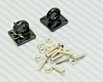 RC 1/10  Scale Truck  Accessories METAL ANCHOR SHACKLES LATCH + Hardware BLACK • $6.99