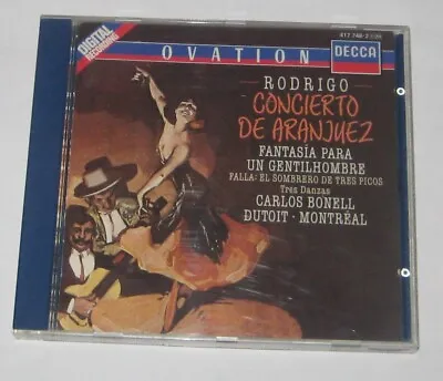 £3.50 • Buy Rodrigo. Concierto De Aranjuez,falla, El Sombrero De Tres Picos- Trez Danzas. Cd