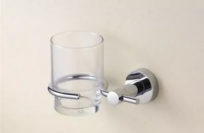 £8.49 • Buy Sloegrin Tube Solid Brass Chrome Finish Beaker Tumble Holder Bathroom 10158 New