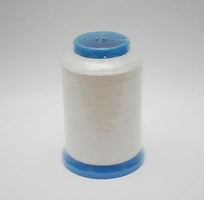 JANOME Sewing Machine WHITE EMBROIDERY BOBBIN THREAD 1600m  (LARGE REEL) • £14.99