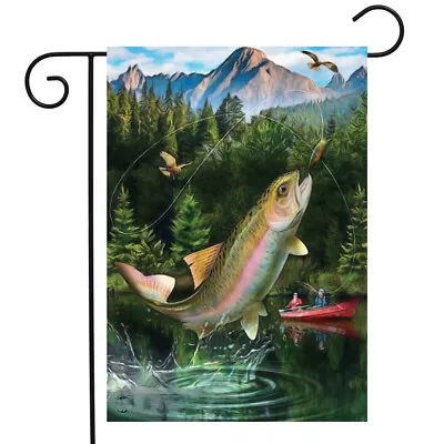 Gone Fishing Summer Garden Flag Outdoors 12.5  X 18  Briarwood Lane • $9.86