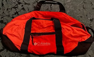 Vintage Orange Nylon Columbia Sportswear Duffle Bag Travel Vintage Columbia Bag • $4.99