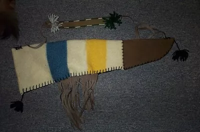 Primitive Archer  Hand Sewn Wool Arrow Quiver 25  • $30