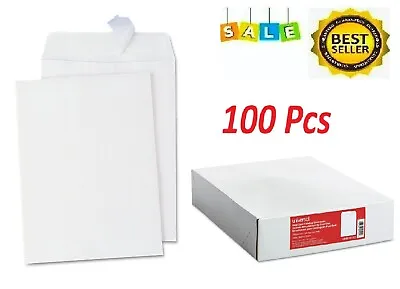 100 Pcs ENVELOPES Self-Adhesive 10x13 28lb Kraft Mailing Gummed Business Manila • $20.97