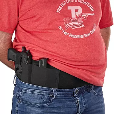 Tactical Belly Band Gun Holster For Concealed Carry Pistol Fit Up To A 44  Belly • $16.01