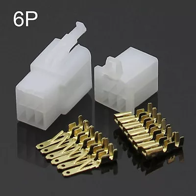 2.8mm 2/3/4/6/9 Way Pin Mini Connector Plug And Socket Kits Motorcycle Car Auto • £1.27