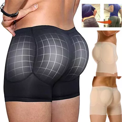 Men Shapewear Shorts Butt Padded Underwear Big Butt Enhance Butt Lifter Pants • $5.99