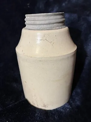 Antique Macomb Pottery Co Stoneware Crock With Zinc Ball Lid Pat. Jan 24 1899 • $145