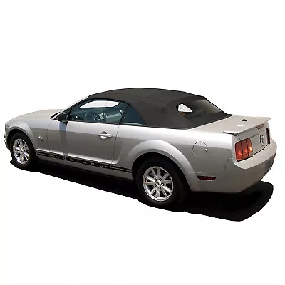 2005-14 Ford Mustang Convertible Soft Top W/ Glass Window - Black Sailcloth • $319