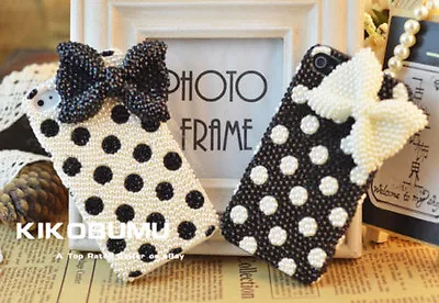 £19.98 • Buy Bling Pearls Polka Dots Crystal Cute Phone Case Cover Various Phone Custom Case