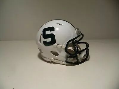 Custom 2023 White Alternate Block S Michigan State Spartans  Mini Helmet • $32.95